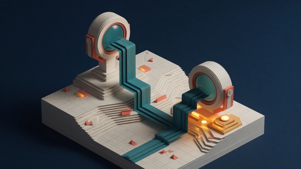 Abstract nautical learning visual