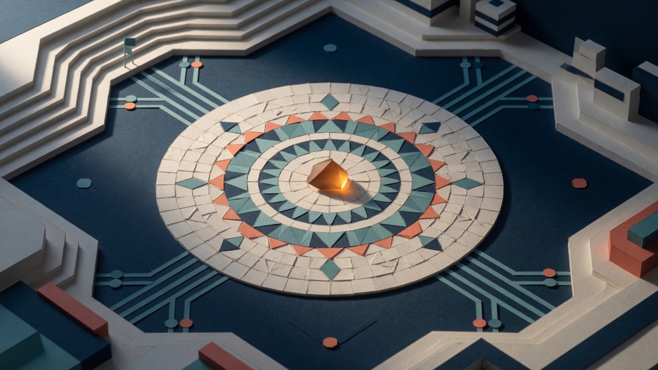 Abstract nautical learning visual